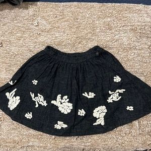 Bonpoint Space gray Skirt w Small white patterns